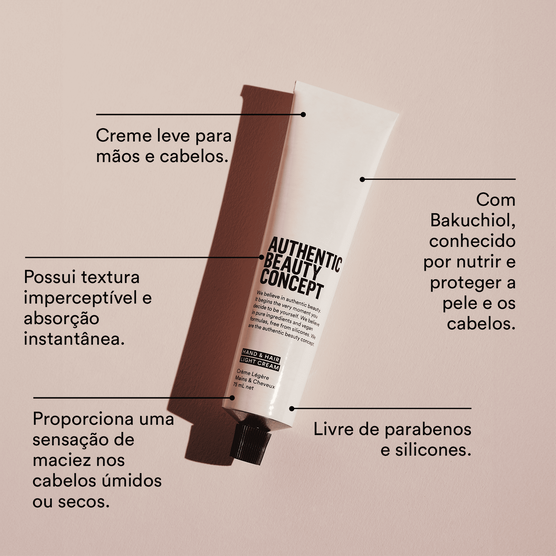 Creme para Cabelos e Mãos Authentic Beauty Concept Beyond Hair